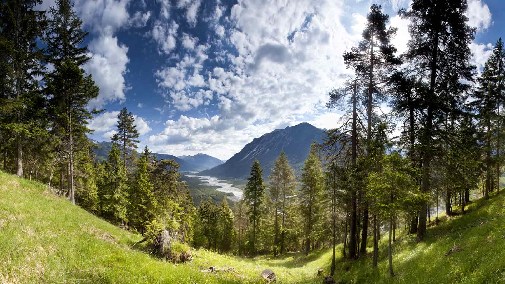 lech panorama berge